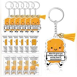 BUY NOW Positive Nugget Keychain Thank You Gifts - Set of 10